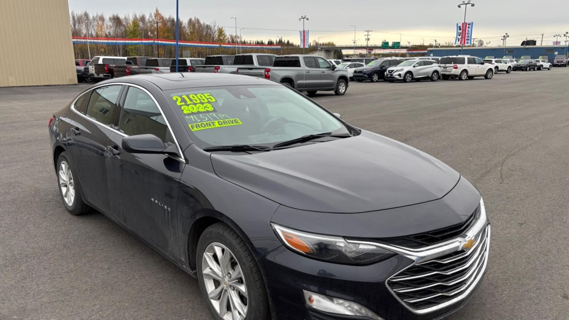 2023 BLACK CHEVROLET MALIBU LT LT (1G1ZD5ST1PF) with an 1.5L engine, Continuously Variable transmission, located at 2525 S. Cushman, Fairbanks, AK, 99701, (907) 452-5707, 64.824036, -147.712311- Photo#1