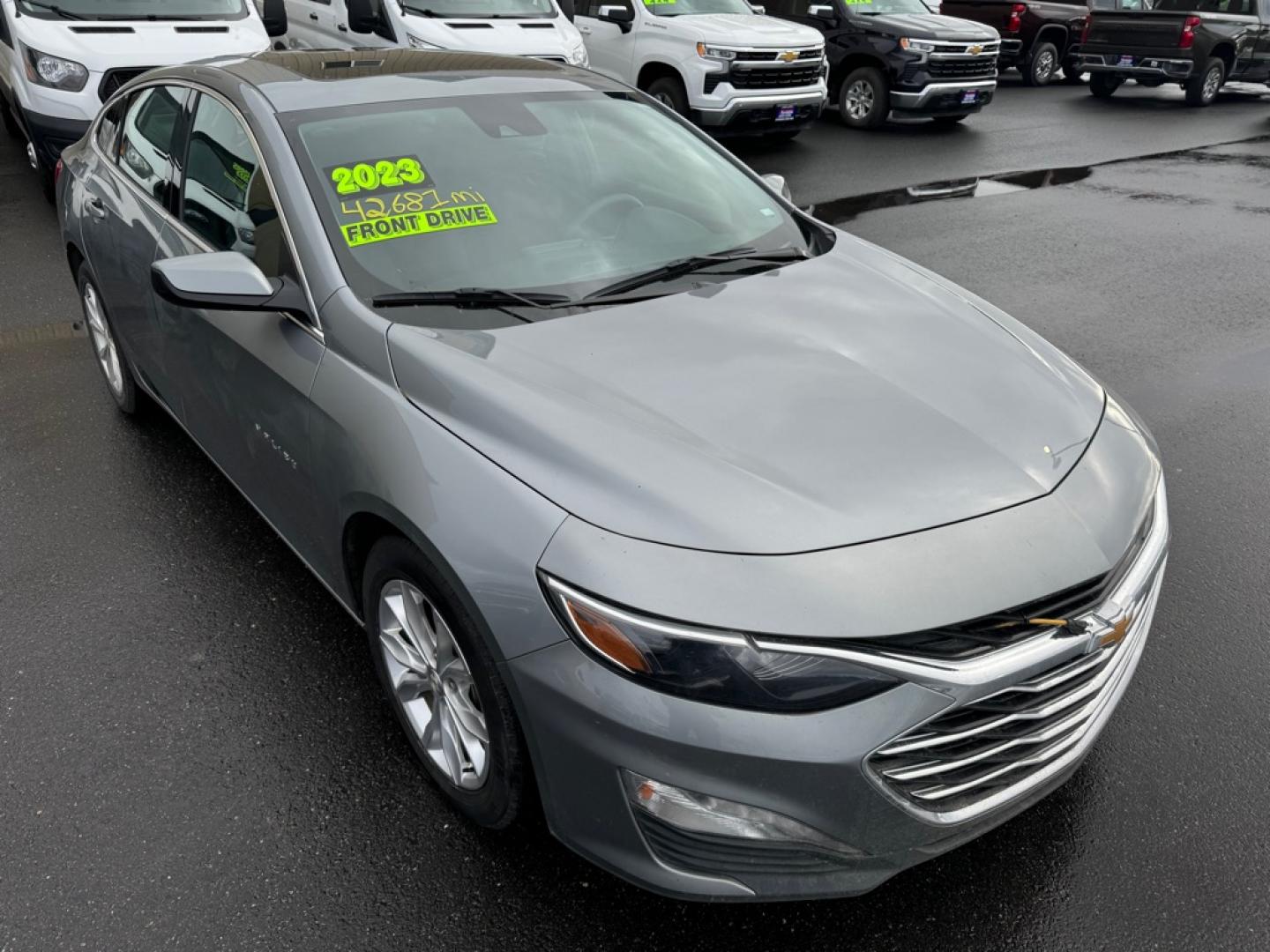 2023 GRAY CHEVROLET MALIBU LT LT (1G1ZD5ST7PF) with an 1.5L engine, Continuously Variable transmission, located at 2525 S. Cushman, Fairbanks, AK, 99701, (907) 452-5707, 64.824036, -147.712311- Photo#0