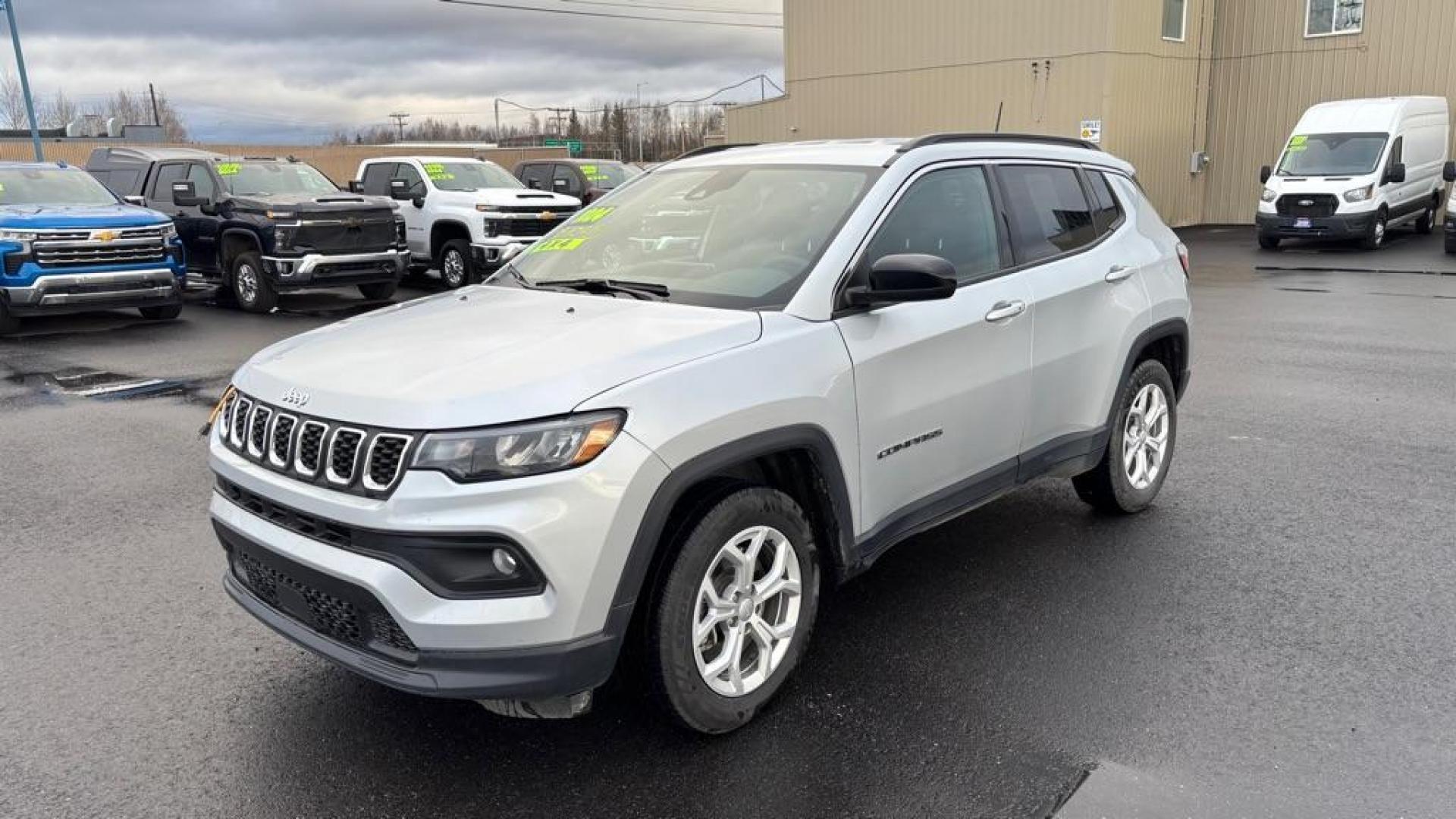 2024 SILVER JEEP COMPASS LATITUDE (3C4NJDBN4RT) with an 2.0L engine, Automatic transmission, located at 2525 S. Cushman, Fairbanks, AK, 99701, (907) 452-5707, 64.824036, -147.712311 - Photo#0