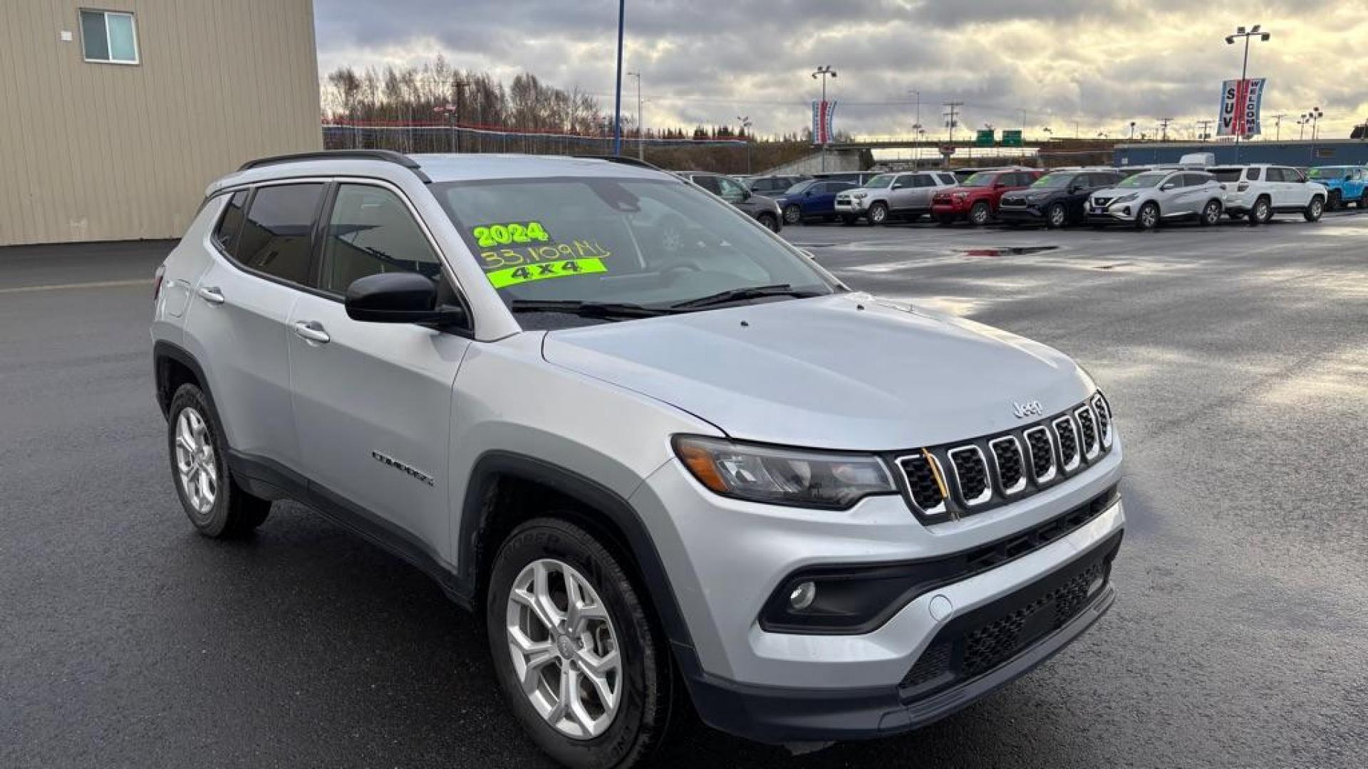 2024 SILVER JEEP COMPASS LATITUDE (3C4NJDBN4RT) with an 2.0L engine, Automatic transmission, located at 2525 S. Cushman, Fairbanks, AK, 99701, (907) 452-5707, 64.824036, -147.712311 - Photo#1