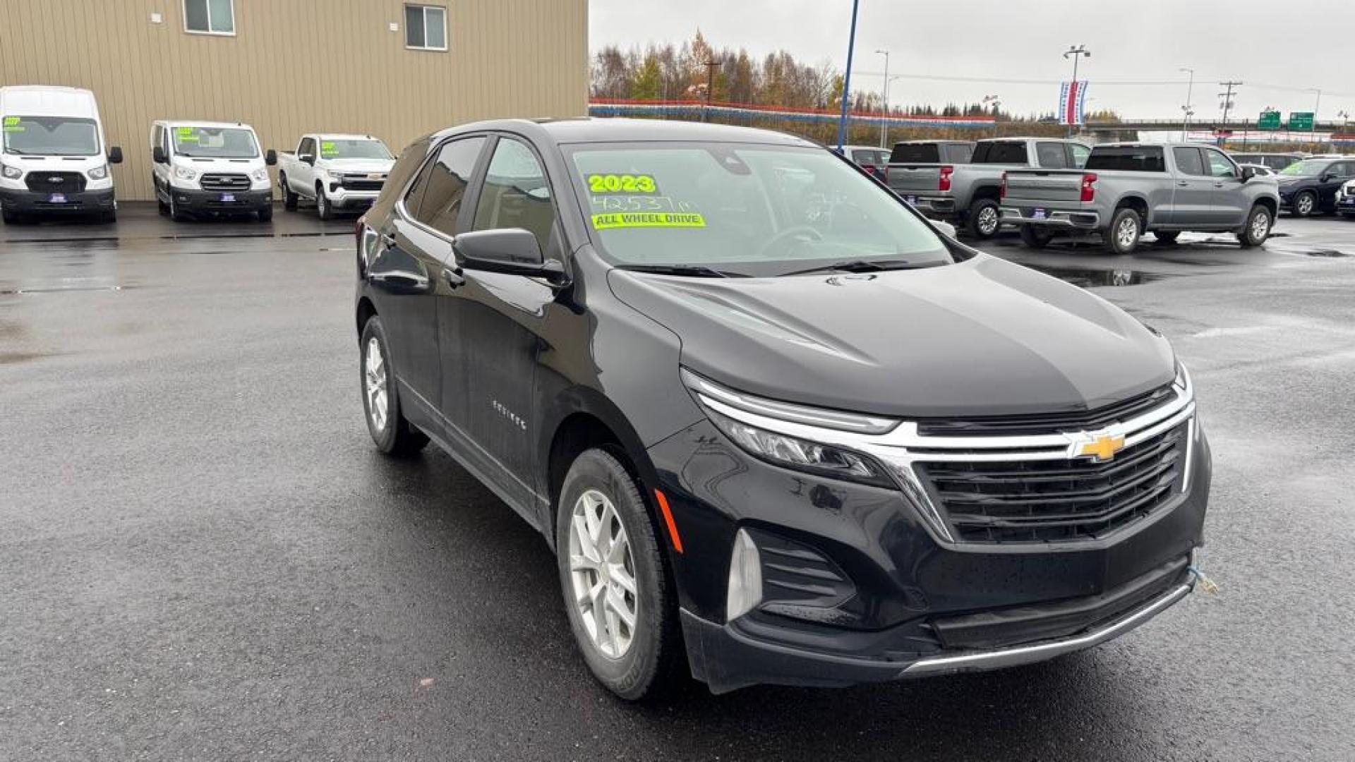 2023 BLACK CHEVROLET EQUINOX LT (3GNAXUEG6PL) with an 1.5L engine, Automatic transmission, located at 2525 S. Cushman, Fairbanks, AK, 99701, (907) 452-5707, 64.824036, -147.712311 - Photo#1