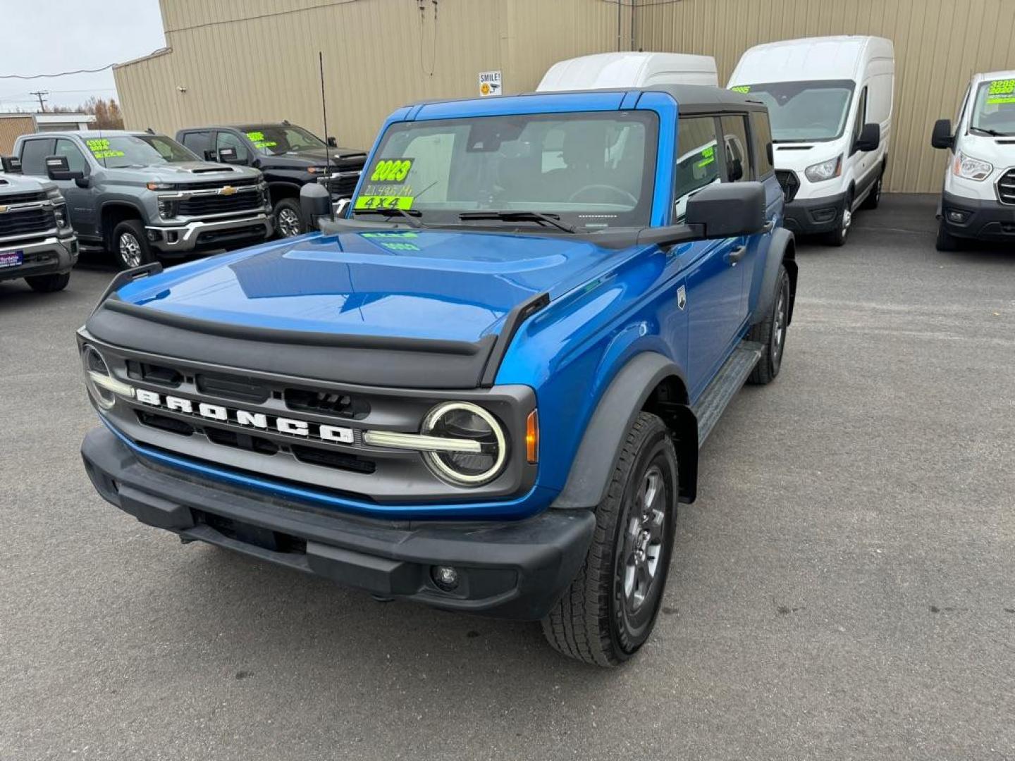 2023 BLUE FORD BRONCO Big Bend (1FMDE5BH7PL) , Automatic transmission, located at 2525 S. Cushman, Fairbanks, AK, 99701, (907) 452-5707, 64.824036, -147.712311 - Photo#1