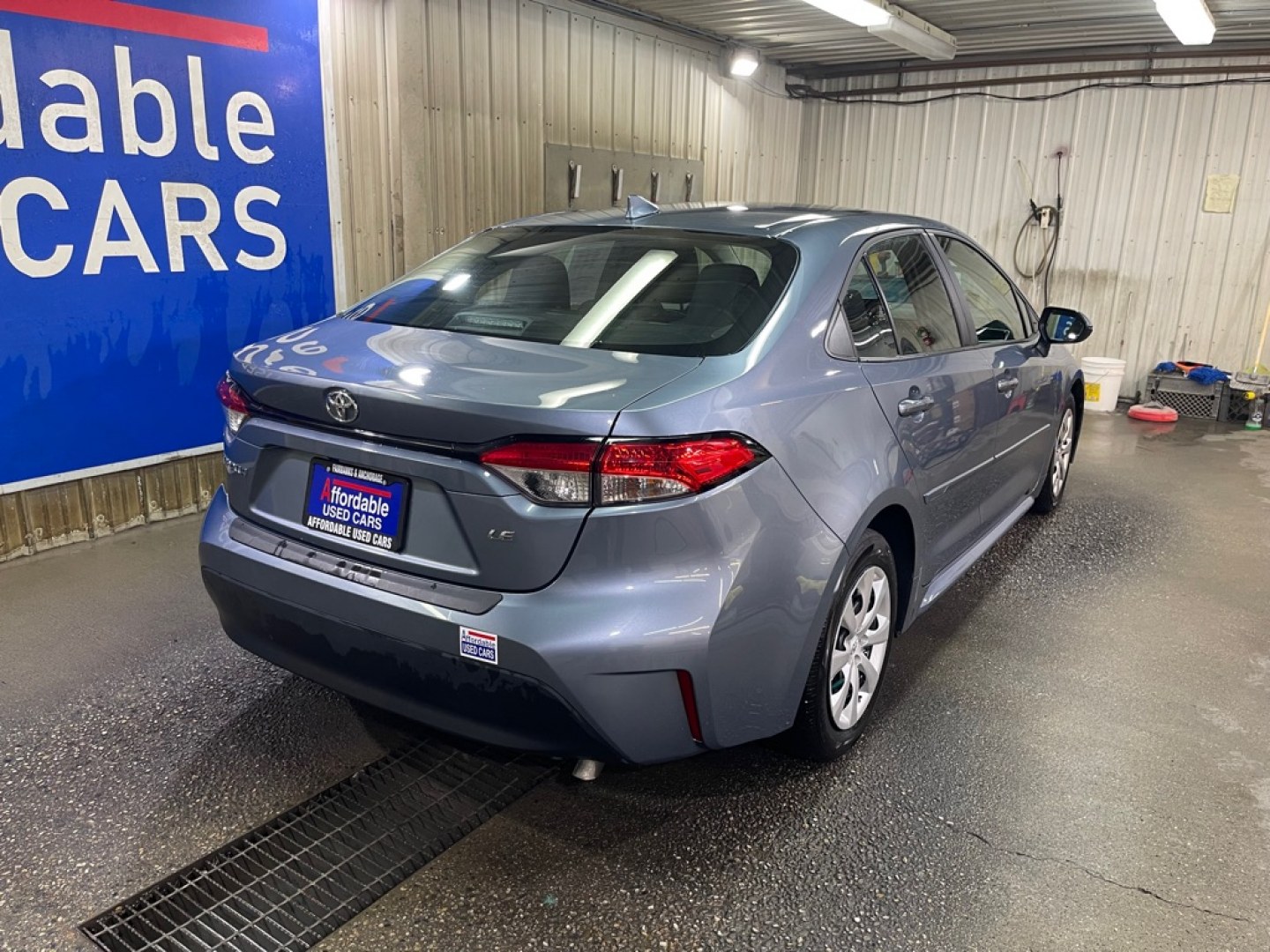 2024 BLUE TOYOTA COROLLA LE LE (5YFB4MDE1RP) with an 2.0L engine, Continuously Variable transmission, located at 2525 S. Cushman, Fairbanks, AK, 99701, (907) 452-5707, 64.824036, -147.712311- Photo#2