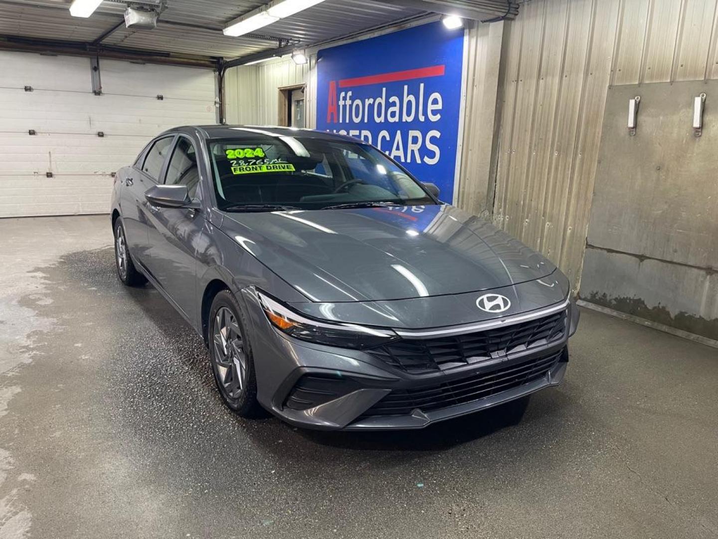 2024 GRAY HYUNDAI ELANTRA SEL (KMHLM4DG1RU) with an 2.0L engine, Continuously Variable transmission, located at 2525 S. Cushman, Fairbanks, AK, 99701, (907) 452-5707, 64.824036, -147.712311 - Photo#0