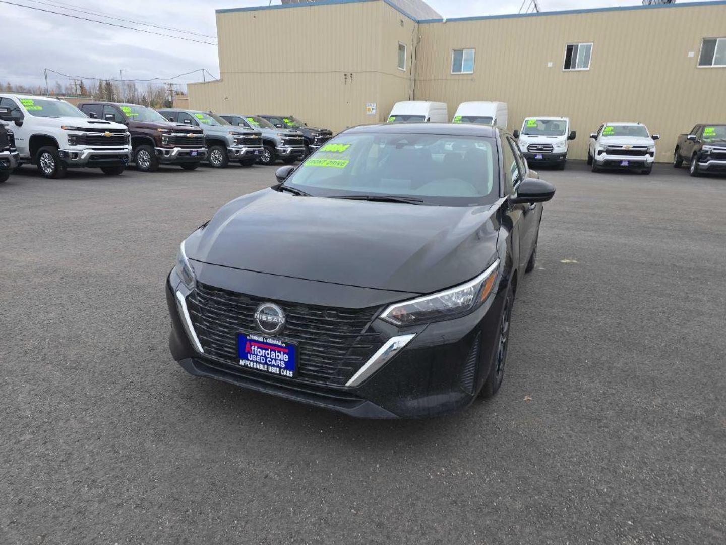 2024 BLACK NISSAN SENTRA SV (3N1AB8CV8RY) with an 2.0L engine, Continuously Variable transmission, located at 2525 S. Cushman, Fairbanks, AK, 99701, (907) 452-5707, 64.824036, -147.712311 - Photo#0