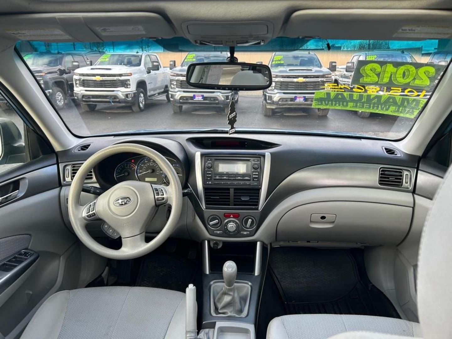 2012 BLUE SUBARU FORESTER 2.5X PREMIUM (JF2SHADC7CG) with an 2.5L engine, Manual transmission, located at 2525 S. Cushman, Fairbanks, AK, 99701, (907) 452-5707, 64.824036, -147.712311 - Photo#6