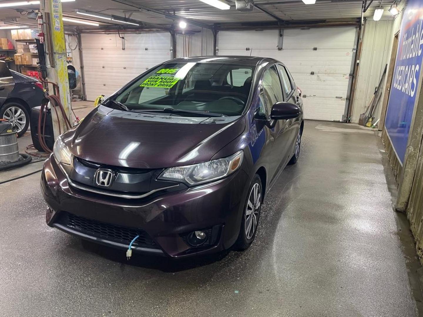 2015 PURPLE HONDA FIT EX (3HGGK5G82FM) with an 1.5L engine, Continuously Variable transmission, located at 2525 S. Cushman, Fairbanks, AK, 99701, (907) 452-5707, 64.824036, -147.712311 - Photo#1