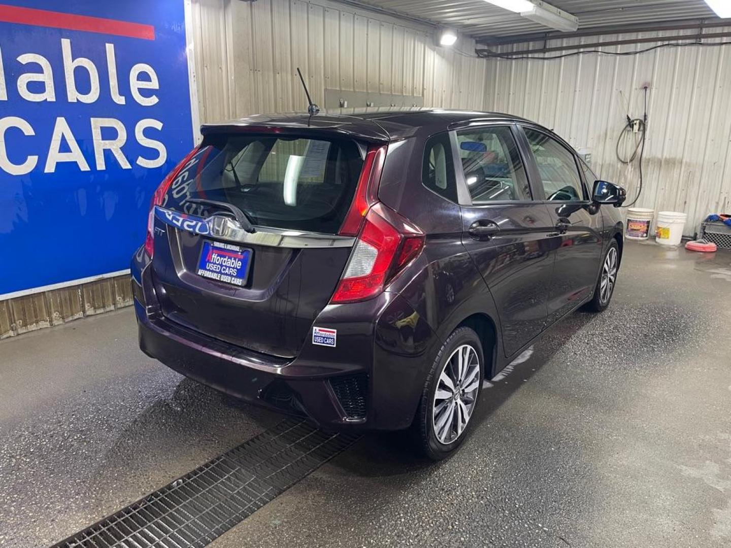 2015 PURPLE HONDA FIT EX (3HGGK5G82FM) with an 1.5L engine, Continuously Variable transmission, located at 2525 S. Cushman, Fairbanks, AK, 99701, (907) 452-5707, 64.824036, -147.712311 - Photo#2