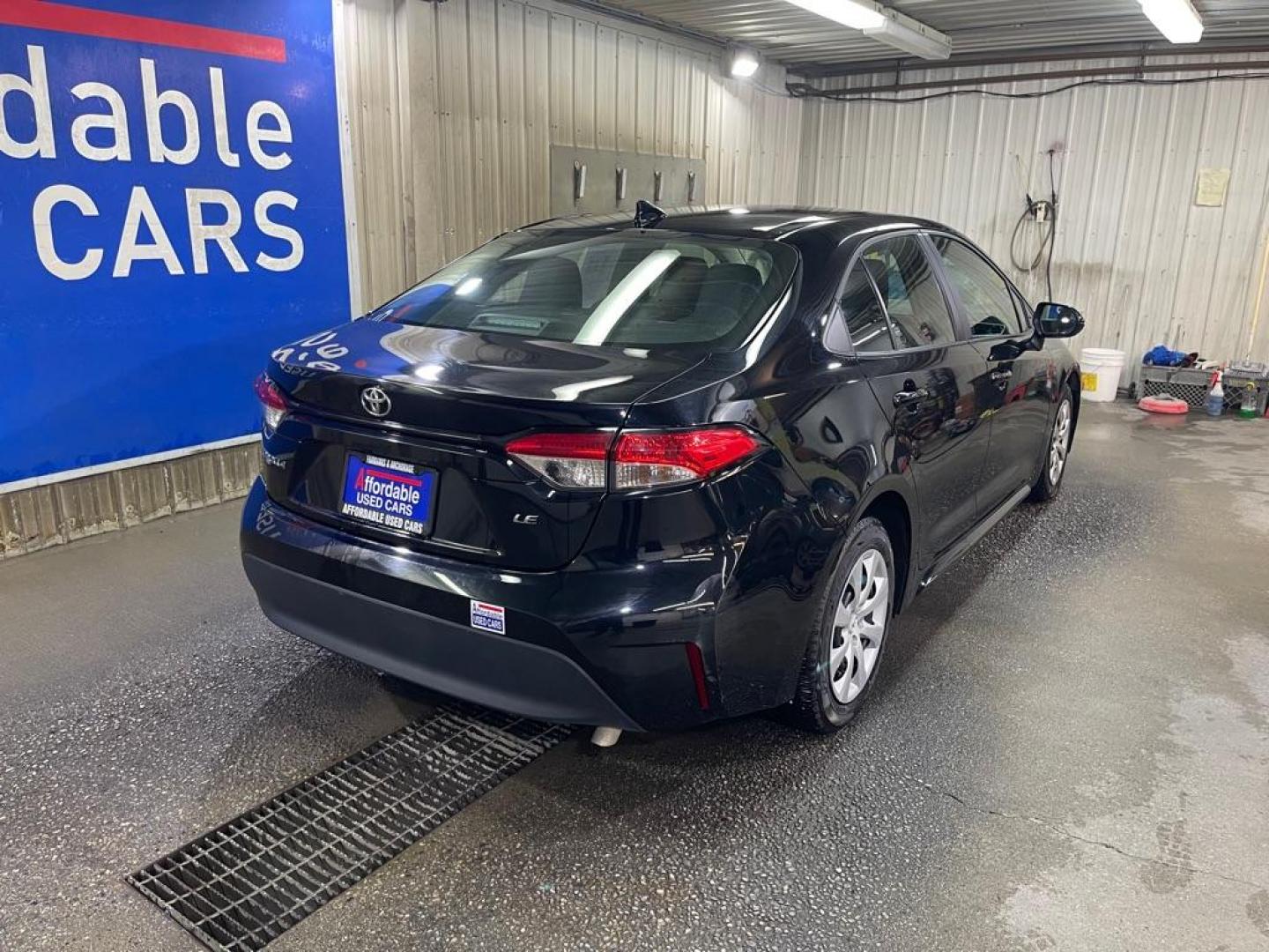 2023 BLACK TOYOTA COROLLA LE LE (5YFB4MDE0PP) with an 2.0L engine, Continuously Variable transmission, located at 2525 S. Cushman, Fairbanks, AK, 99701, (907) 452-5707, 64.824036, -147.712311 - Photo#2