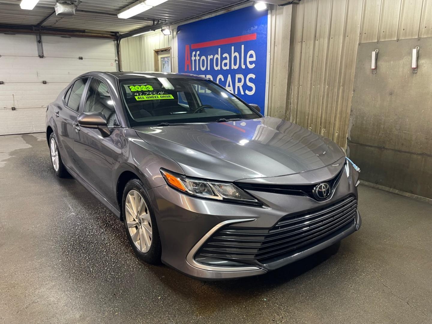 2023 GRAY TOYOTA CAMRY AWD LE (4T1C11BK5PU) with an 2.5L engine, Automatic transmission, located at 2525 S. Cushman, Fairbanks, AK, 99701, (907) 452-5707, 64.824036, -147.712311- Photo#0