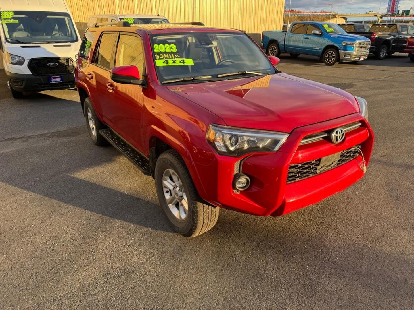2023 RED TOYOTA 4RUNNER SE (JTEMU5JR2P6) with an 4.0L engine, Automatic transmission, located at 2525 S. Cushman, Fairbanks, AK, 99701, (907) 452-5707, 64.824036, -147.712311 - Photo#0