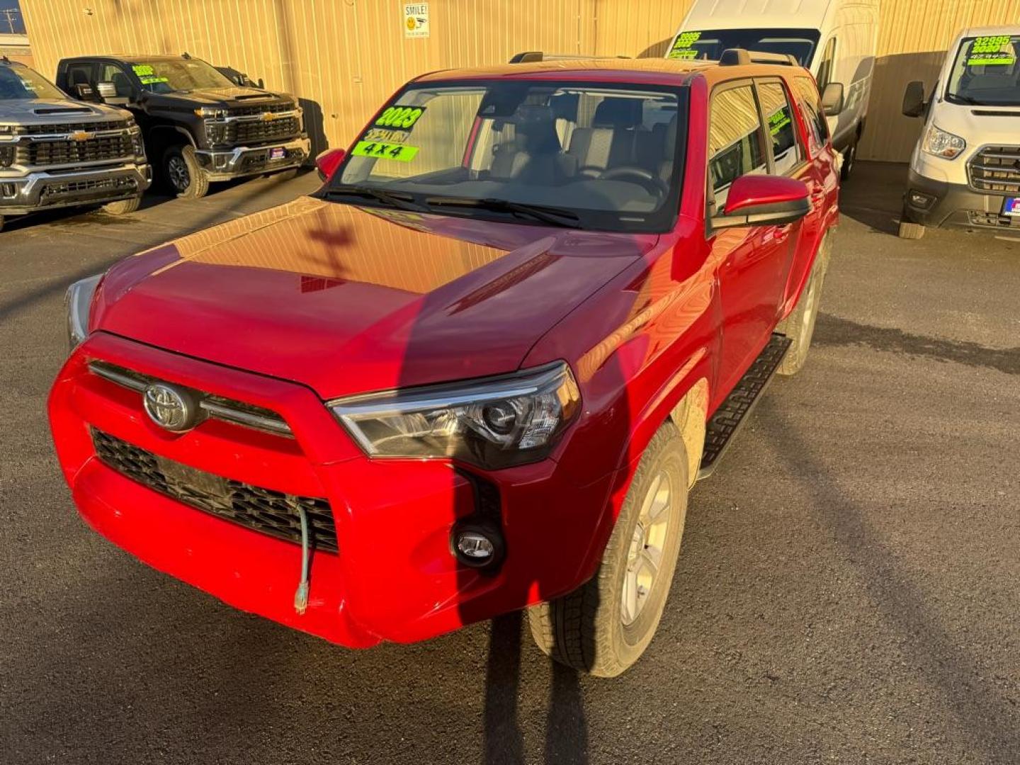 2023 RED TOYOTA 4RUNNER SE (JTEMU5JR2P6) with an 4.0L engine, Automatic transmission, located at 2525 S. Cushman, Fairbanks, AK, 99701, (907) 452-5707, 64.824036, -147.712311 - Photo#1