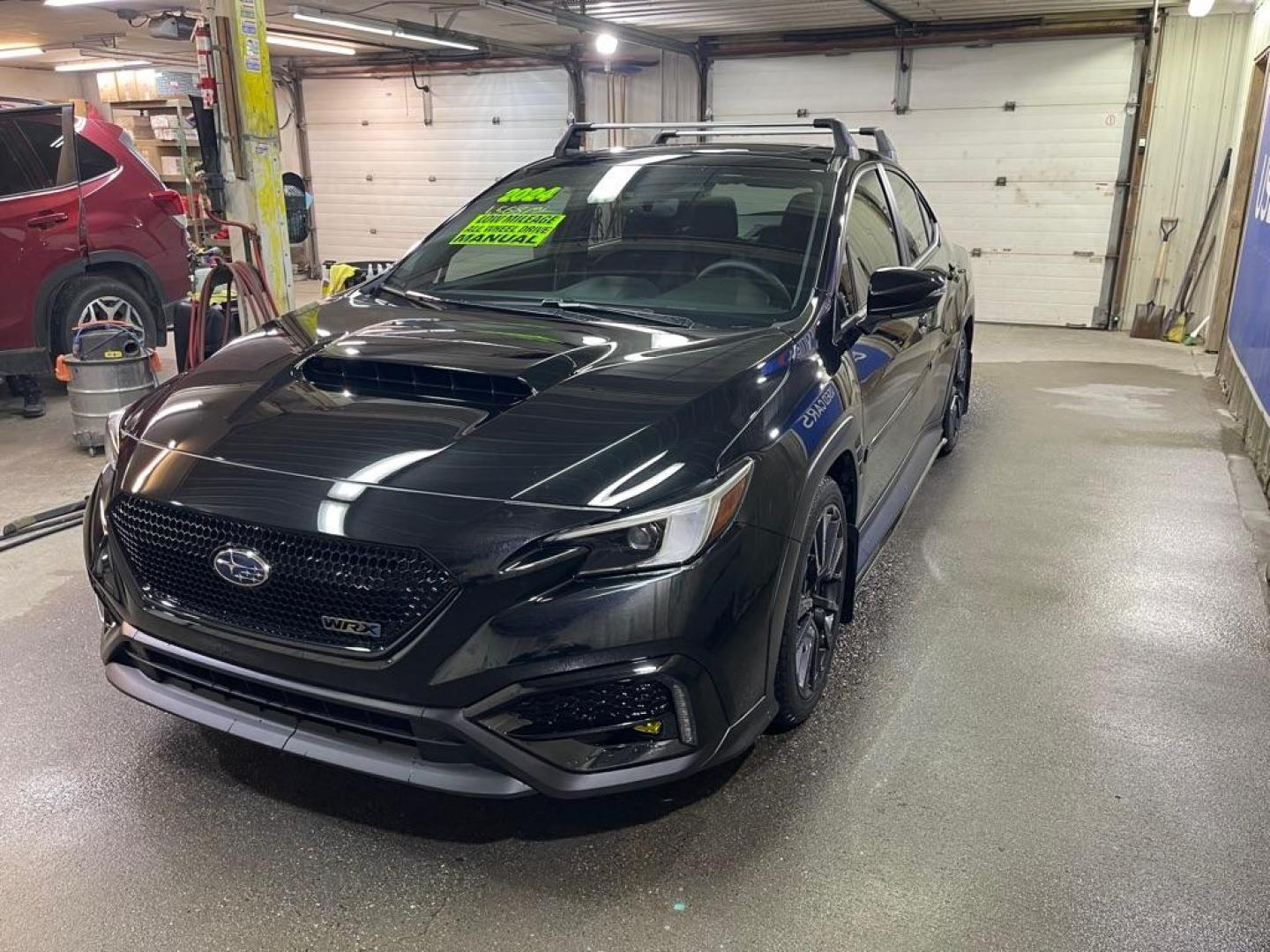 2024 BLACK SUBARU WRX LIMITED (JF1VBAN61R9) with an 2.4L engine, Manual transmission, located at 2525 S. Cushman, Fairbanks, AK, 99701, (907) 452-5707, 64.824036, -147.712311 - Photo#1