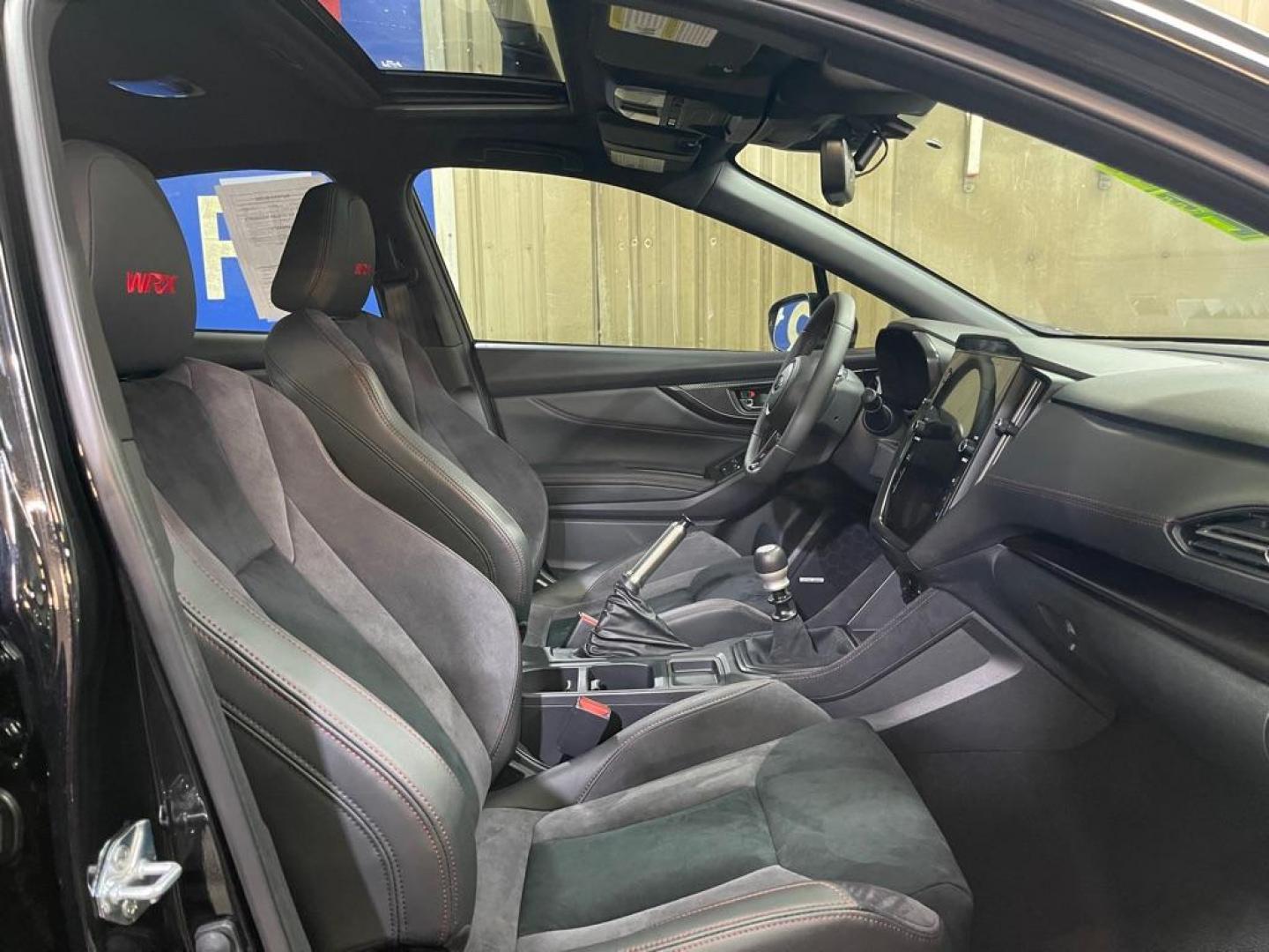 2024 BLACK SUBARU WRX LIMITED (JF1VBAN61R9) with an 2.4L engine, Manual transmission, located at 2525 S. Cushman, Fairbanks, AK, 99701, (907) 452-5707, 64.824036, -147.712311 - Photo#3