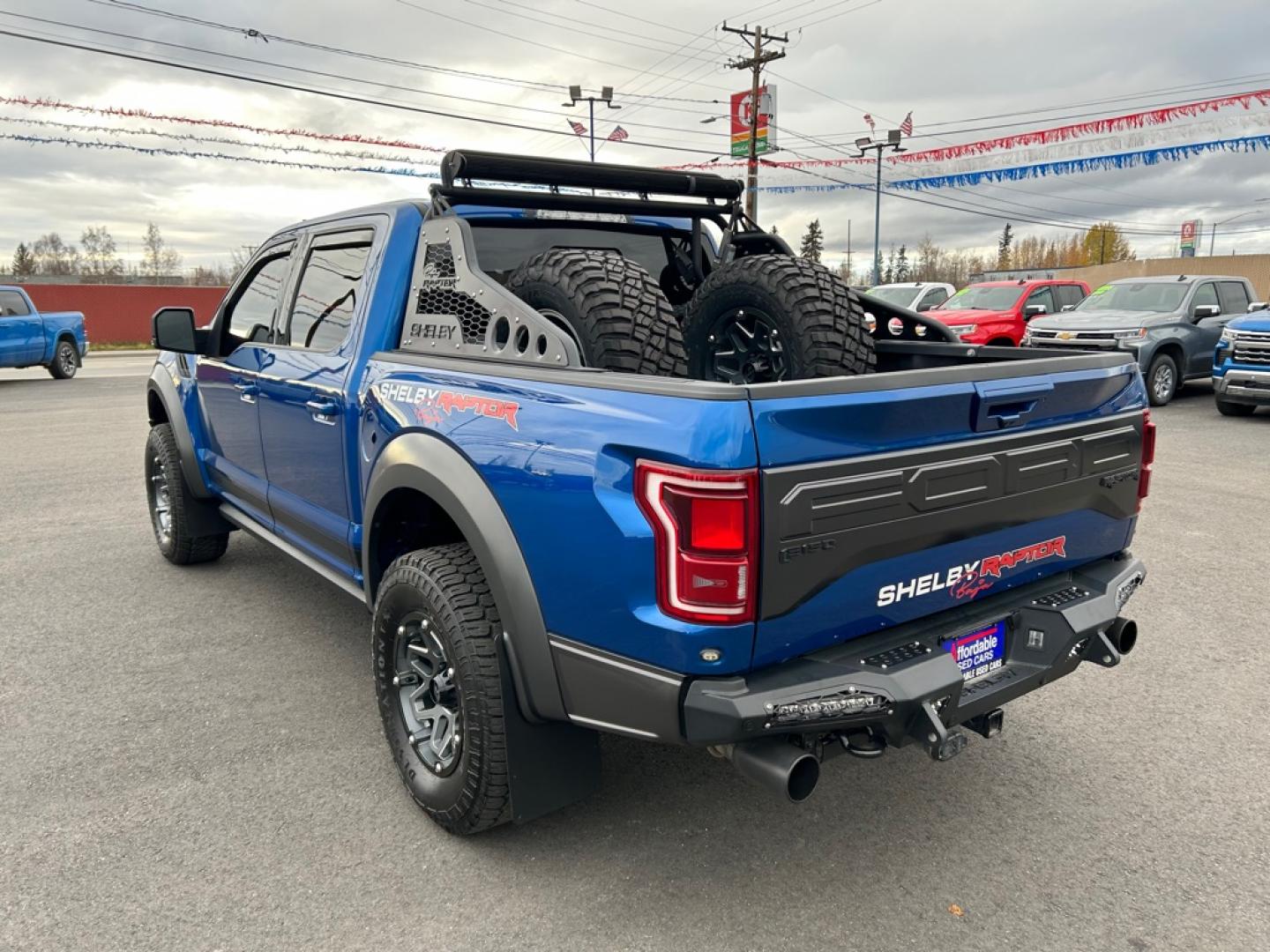 2018 BLUE FORD F150 SHELBY SHELBY RAPTOR (1FTFW1RG0JF) with an 3.5L engine, Automatic transmission, located at 2525 S. Cushman, Fairbanks, AK, 99701, (907) 452-5707, 64.824036, -147.712311- Photo#3