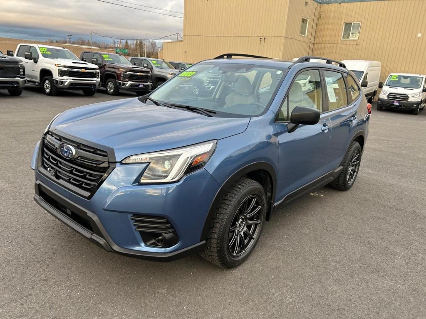 2023 BLUE SUBARU FORESTER (JF2SKACC9PH) with an 2.5L engine, Continuously Variable transmission, located at 2525 S. Cushman, Fairbanks, AK, 99701, (907) 452-5707, 64.824036, -147.712311 - Photo#0