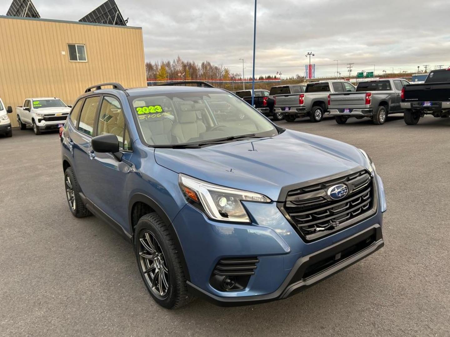 2023 BLUE SUBARU FORESTER (JF2SKACC9PH) with an 2.5L engine, Continuously Variable transmission, located at 2525 S. Cushman, Fairbanks, AK, 99701, (907) 452-5707, 64.824036, -147.712311 - Photo#1