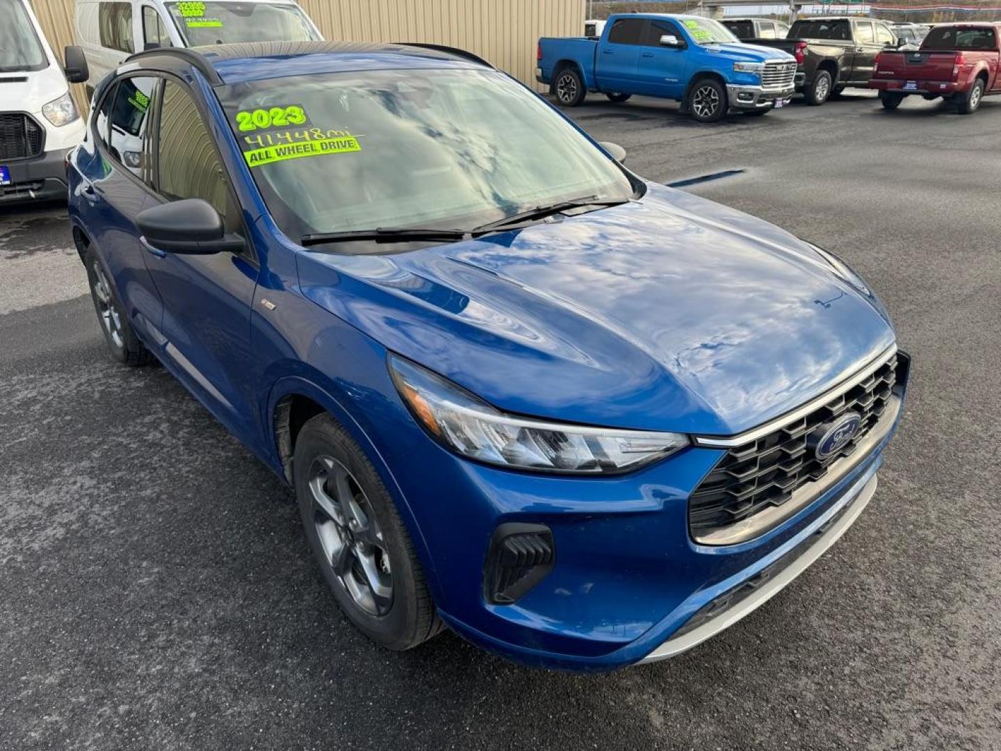 2023 BLUE FORD ESCAPE ST LINE (1FMCU9MNXPU) with an 1.5L engine, Automatic transmission, located at 2525 S. Cushman, Fairbanks, AK, 99701, (907) 452-5707, 64.824036, -147.712311 - Photo#0