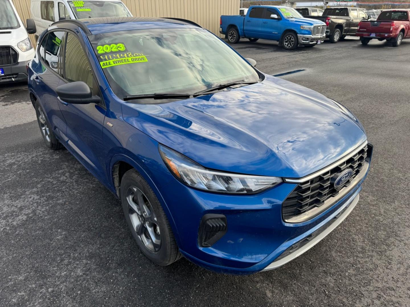 2023 BLUE FORD ESCAPE ST LINE ST LINE (1FMCU9MNXPU) with an 1.5L engine, Automatic transmission, located at 2525 S. Cushman, Fairbanks, AK, 99701, (907) 452-5707, 64.824036, -147.712311- Photo#0