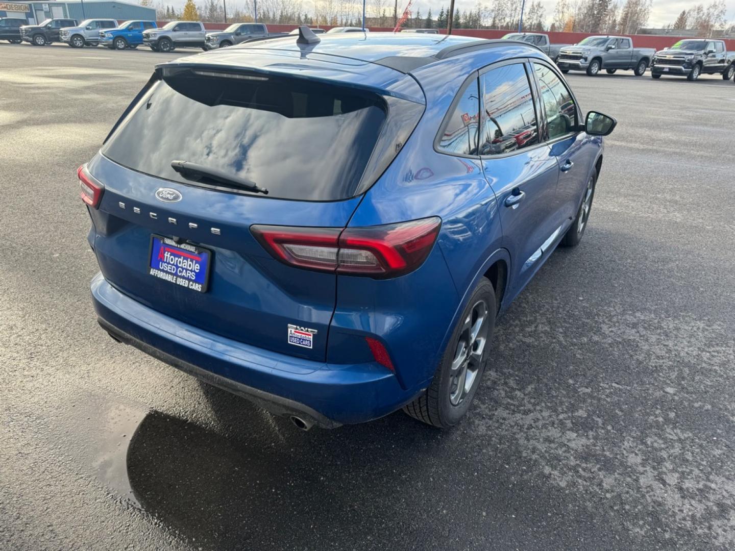 2023 BLUE FORD ESCAPE ST LINE ST LINE (1FMCU9MNXPU) with an 1.5L engine, Automatic transmission, located at 2525 S. Cushman, Fairbanks, AK, 99701, (907) 452-5707, 64.824036, -147.712311- Photo#2