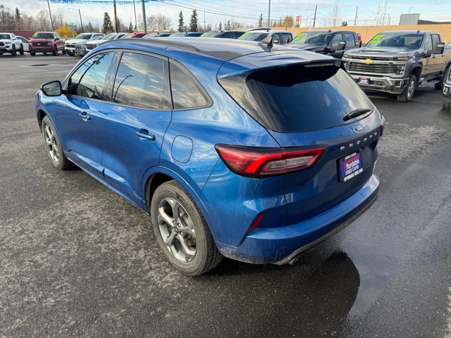 2023 BLUE FORD ESCAPE ST LINE ST LINE (1FMCU9MNXPU) with an 1.5L engine, Automatic transmission, located at 2525 S. Cushman, Fairbanks, AK, 99701, (907) 452-5707, 64.824036, -147.712311- Photo#3