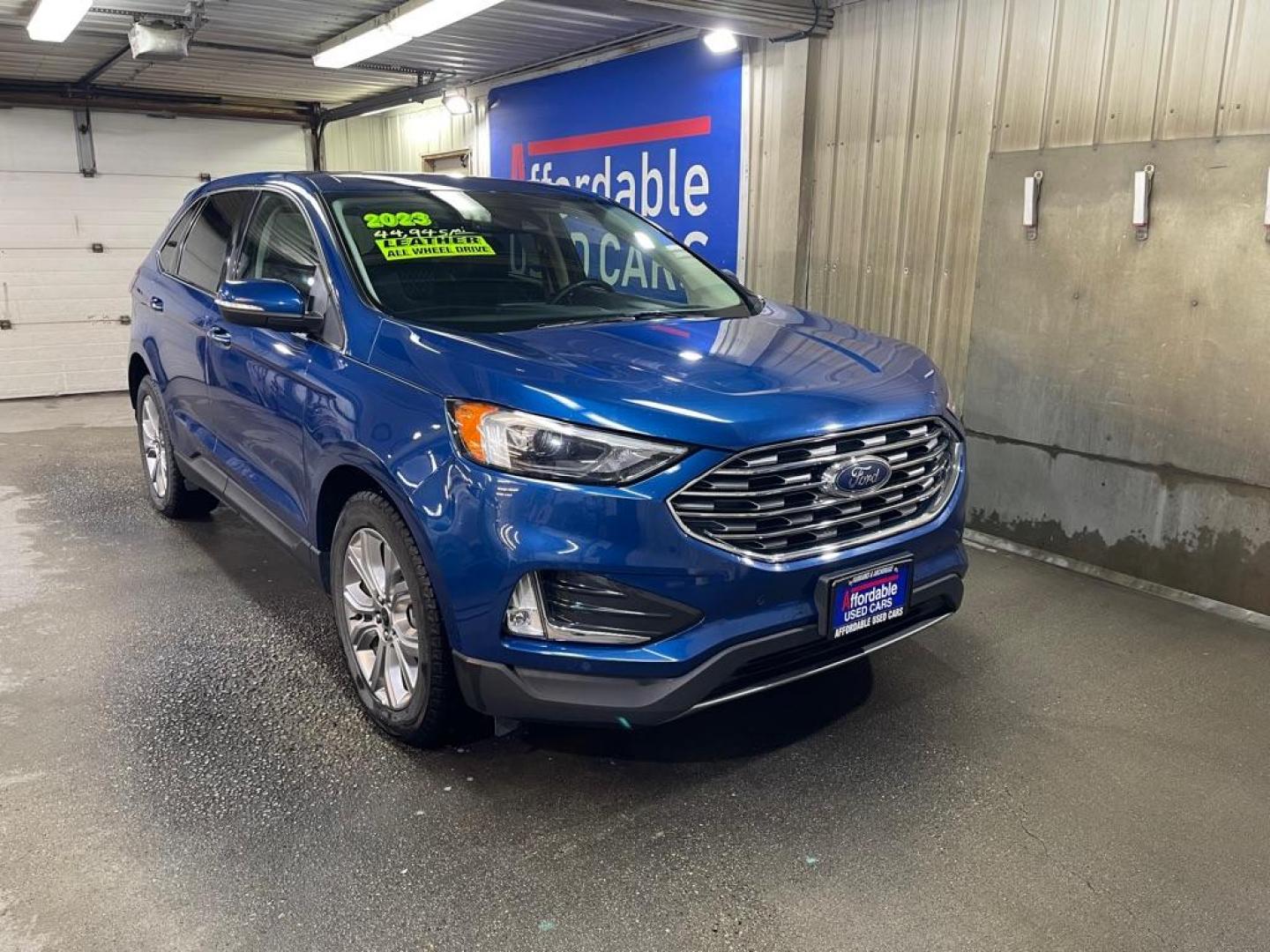 2023 BLUE FORD EDGE TITANIUM (2FMPK4K9XPB) with an 2.0L engine, Automatic transmission, located at 2525 S. Cushman, Fairbanks, AK, 99701, (907) 452-5707, 64.824036, -147.712311 - Photo#0