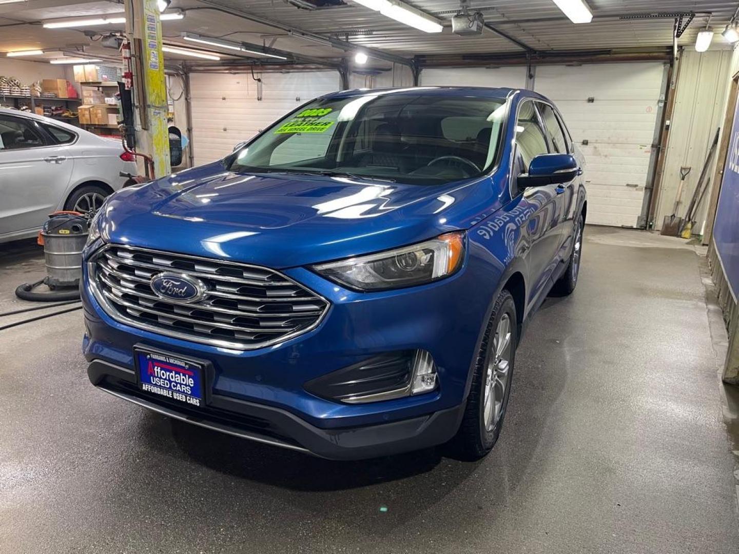 2023 BLUE FORD EDGE TITANIUM (2FMPK4K9XPB) with an 2.0L engine, Automatic transmission, located at 2525 S. Cushman, Fairbanks, AK, 99701, (907) 452-5707, 64.824036, -147.712311 - Photo#1