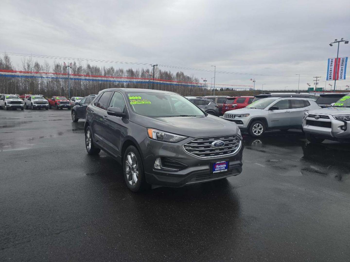 2023 GRAY FORD EDGE TITANIUM (2FMPK4K94PB) with an 2.0L engine, Automatic transmission, located at 2525 S. Cushman, Fairbanks, AK, 99701, (907) 452-5707, 64.824036, -147.712311 - Photo#4