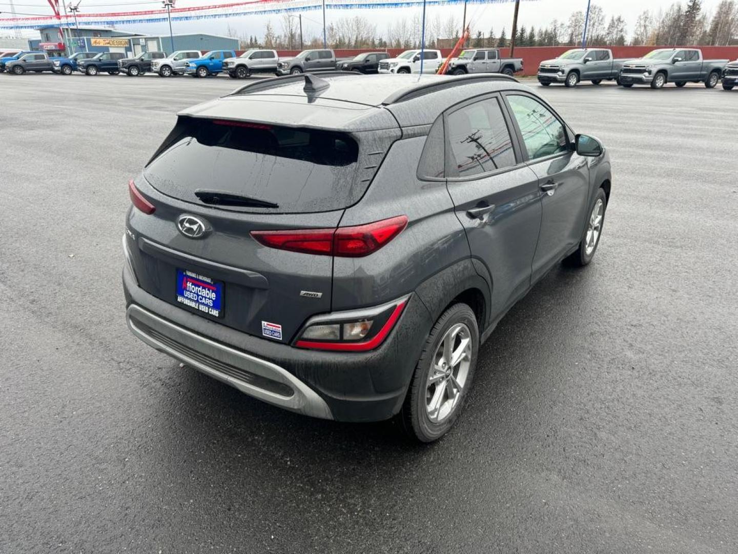 2023 GRAY HYUNDAI KONA SEL (KM8K6CAB1PU) with an 2.0L engine, Continuously Variable transmission, located at 2525 S. Cushman, Fairbanks, AK, 99701, (907) 452-5707, 64.824036, -147.712311 - Photo#2