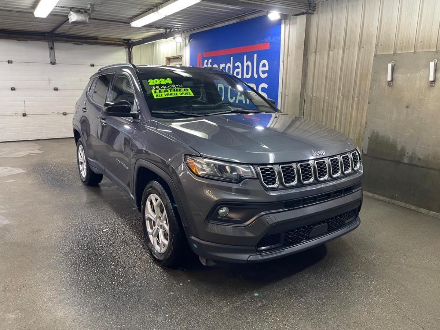 2024 GRAY JEEP COMPASS LATITUDE (3C4NJDBN3RT) with an 2.0L engine, Automatic transmission, located at 2525 S. Cushman, Fairbanks, AK, 99701, (907) 452-5707, 64.824036, -147.712311 - Photo#0
