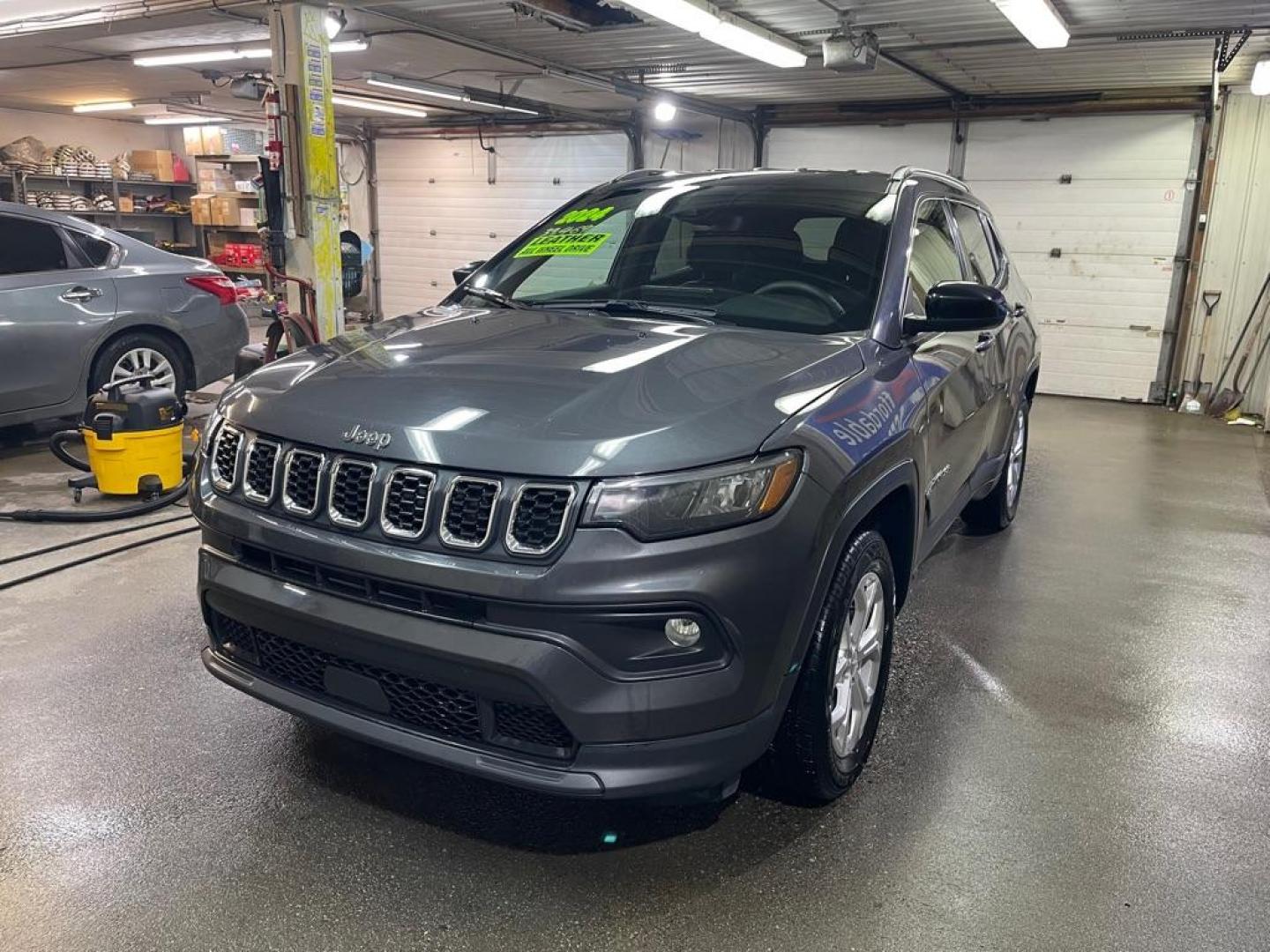 2024 GRAY JEEP COMPASS LATITUDE (3C4NJDBN3RT) with an 2.0L engine, Automatic transmission, located at 2525 S. Cushman, Fairbanks, AK, 99701, (907) 452-5707, 64.824036, -147.712311 - Photo#1