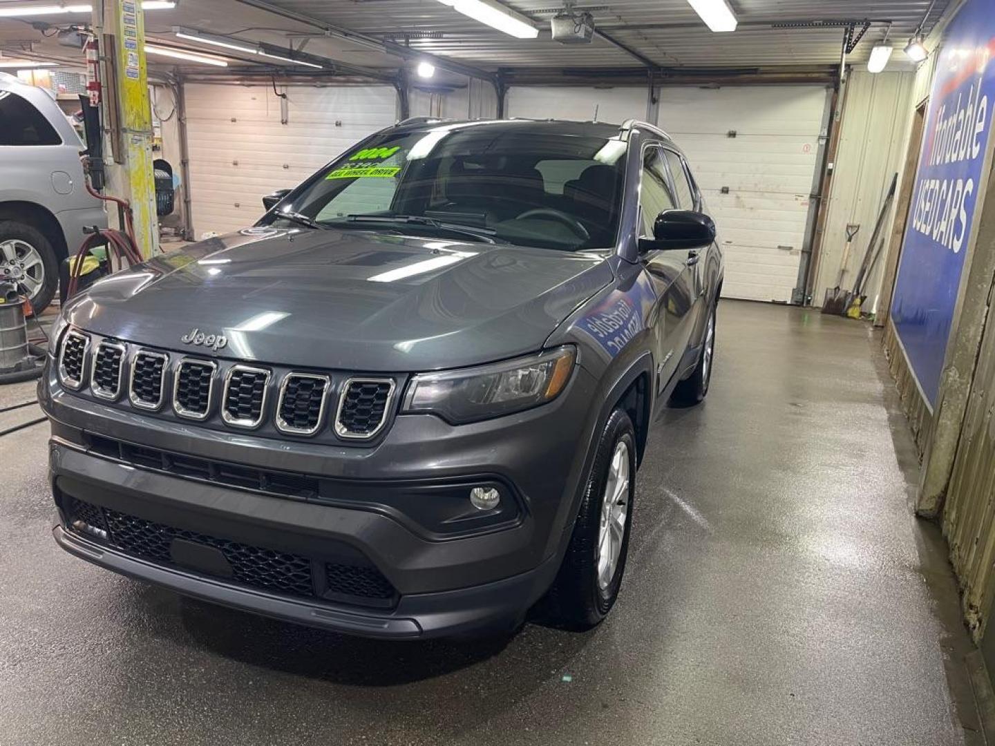 2024 GRAY JEEP COMPASS LATITUDE (3C4NJDBN7RT) with an 2.0L engine, Automatic transmission, located at 2525 S. Cushman, Fairbanks, AK, 99701, (907) 452-5707, 64.824036, -147.712311 - Photo#1