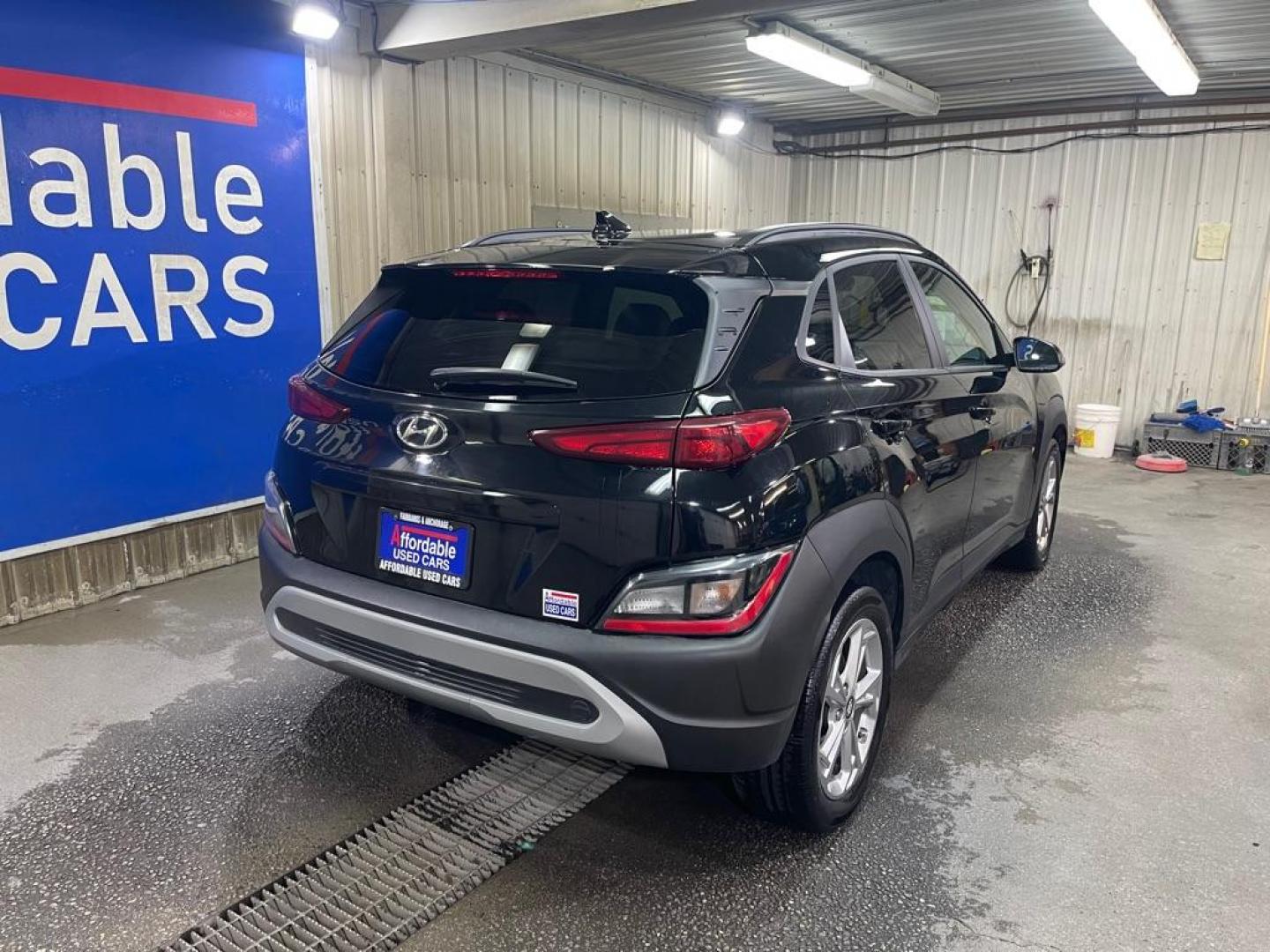 2023 BLACK HYUNDAI KONA SEL (KM8K6CAB8PU) with an 2.0L engine, Continuously Variable transmission, located at 2525 S. Cushman, Fairbanks, AK, 99701, (907) 452-5707, 64.824036, -147.712311 - Photo#2
