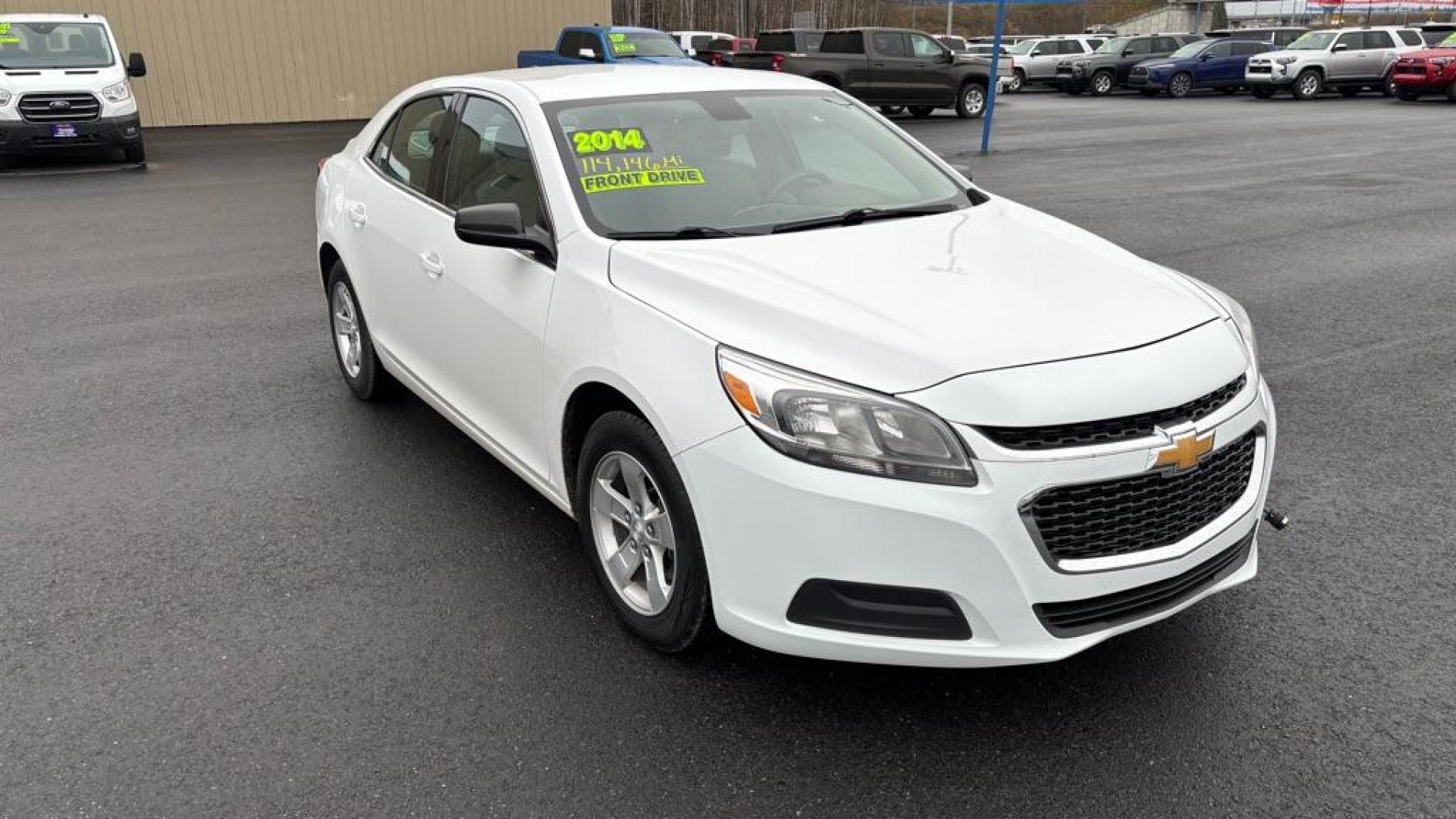 2014 WHITE CHEVROLET MALIBU LS (1G11B5SL4EF) with an 2.5L engine, Automatic transmission, located at 2525 S. Cushman, Fairbanks, AK, 99701, (907) 452-5707, 64.824036, -147.712311 - Photo#1