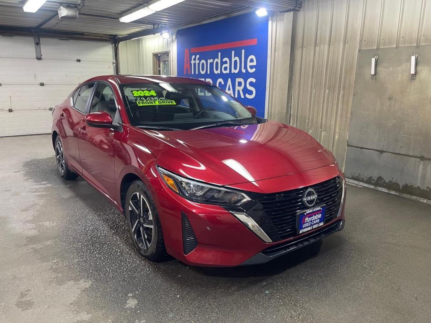 2024 RED NISSAN SENTRA SV (3N1AB8CV4RY) with an 2.0L engine, Continuously Variable transmission, located at 2525 S. Cushman, Fairbanks, AK, 99701, (907) 452-5707, 64.824036, -147.712311 - Photo#0
