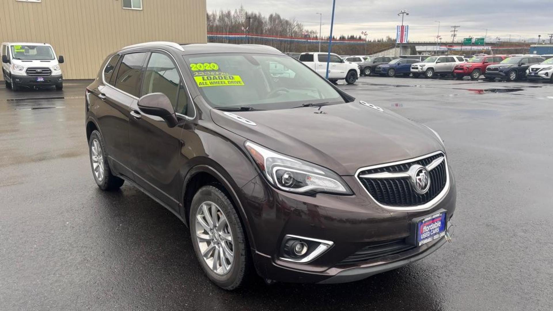 2020 BROWN BUICK ENVISION ESSENCE (LRBFX2SA6LD) with an 2.5L engine, Automatic transmission, located at 2525 S. Cushman, Fairbanks, AK, 99701, (907) 452-5707, 64.824036, -147.712311 - Photo#1