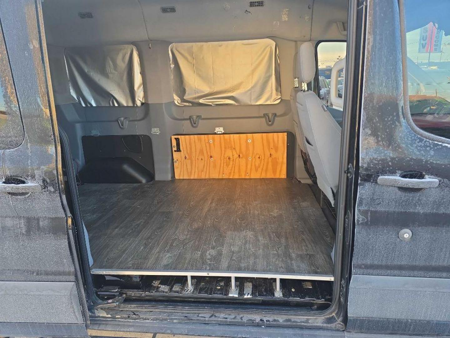 2018 BLACK FORD TRANSIT T-150 (1FMZK1CM8JK) with an 3.7L engine, Automatic transmission, located at 2525 S. Cushman, Fairbanks, AK, 99701, (907) 452-5707, 64.824036, -147.712311 - Photo#1