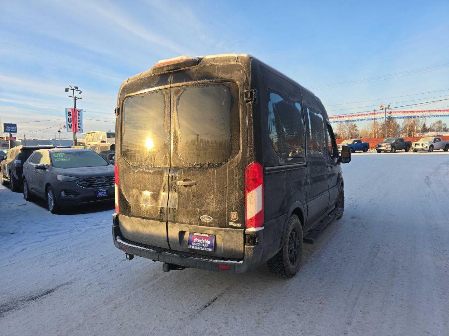 2018 BLACK FORD TRANSIT T-150 (1FMZK1CM8JK) with an 3.7L engine, Automatic transmission, located at 2525 S. Cushman, Fairbanks, AK, 99701, (907) 452-5707, 64.824036, -147.712311 - Photo#5