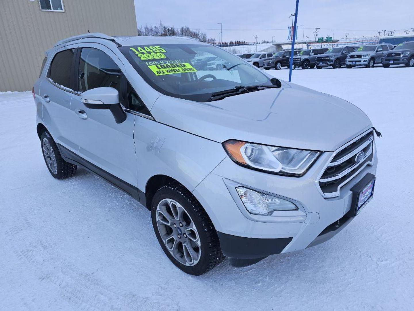 2020 SILVER FORD ECOSPORT TITANIUM (MAJ6S3KL7LC) with an 2.0L engine, Automatic transmission, located at 2525 S. Cushman, Fairbanks, AK, 99701, (907) 452-5707, 64.824036, -147.712311 - Photo#0