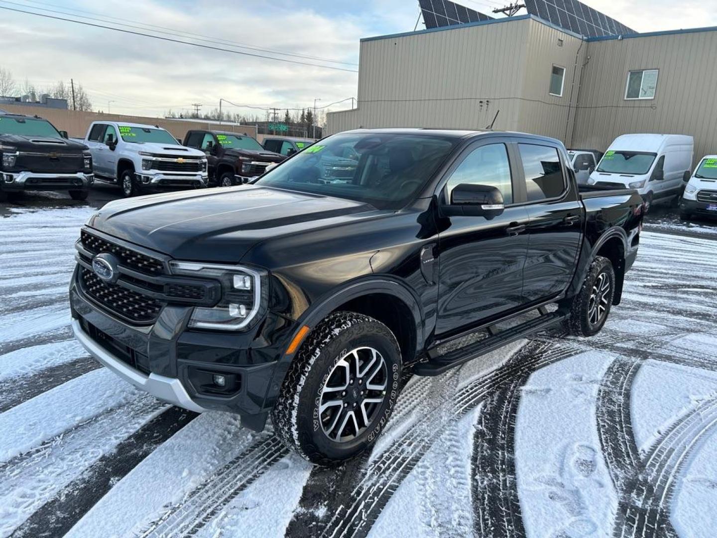 2024 BLACK FORD RANGER LARIAT (1FTER4KH3RL) with an 2.3L engine, Automatic transmission, located at 2525 S. Cushman, Fairbanks, AK, 99701, (907) 452-5707, 64.824036, -147.712311 - Photo#0