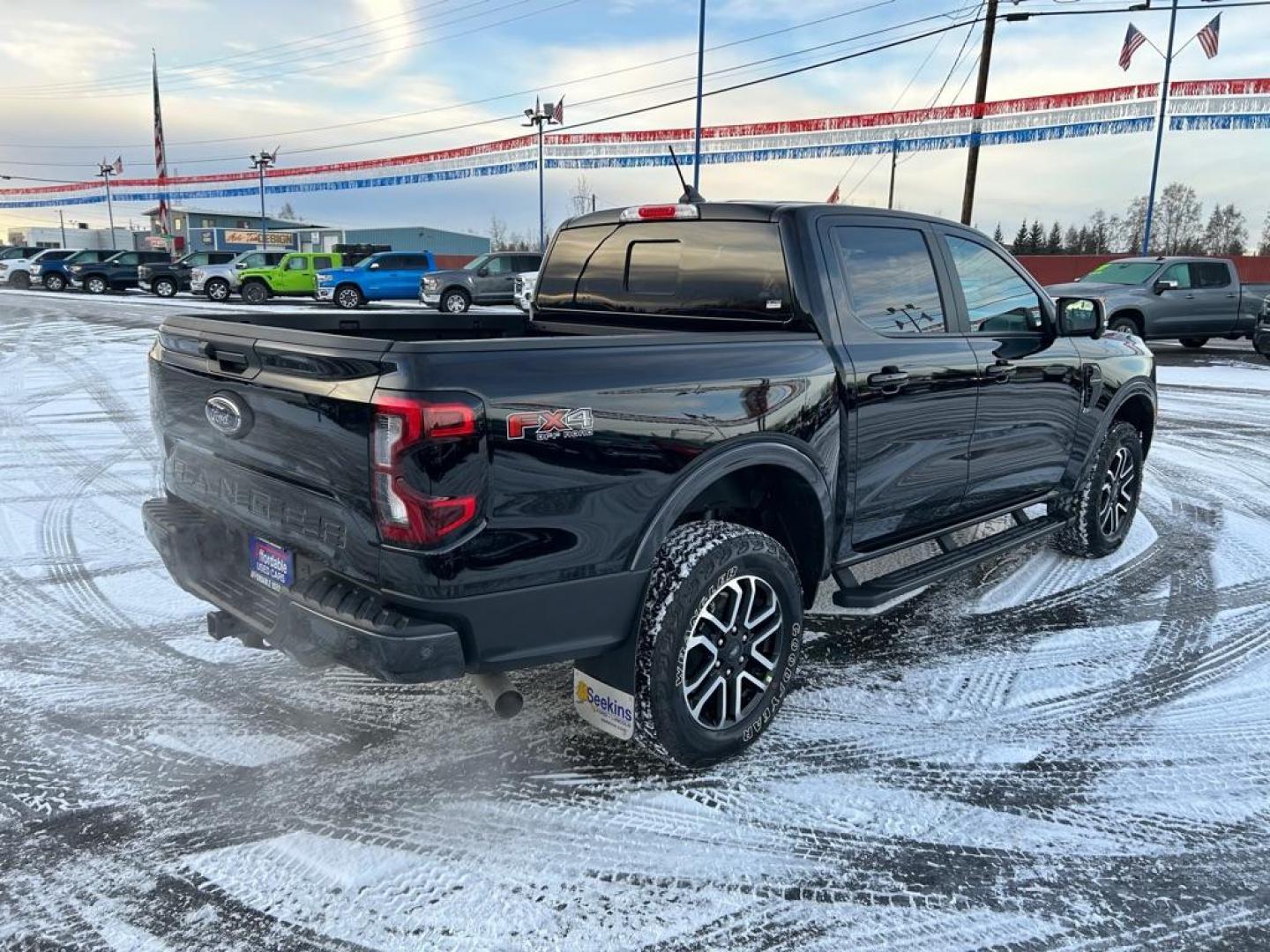 2024 BLACK FORD RANGER LARIAT (1FTER4KH3RL) with an 2.3L engine, Automatic transmission, located at 2525 S. Cushman, Fairbanks, AK, 99701, (907) 452-5707, 64.824036, -147.712311 - Photo#2