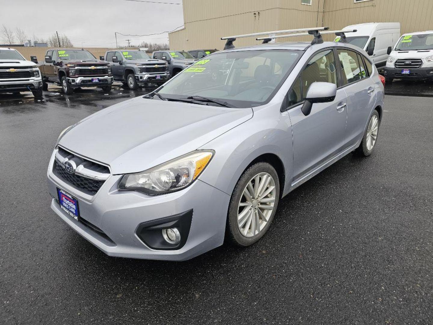 2013 SILVER SUBARU IMPREZA LIMITED (JF1GPAG60D2) with an 2.0L engine, Continuously Variable transmission, located at 2525 S. Cushman, Fairbanks, AK, 99701, (907) 452-5707, 64.824036, -147.712311 - Photo#1
