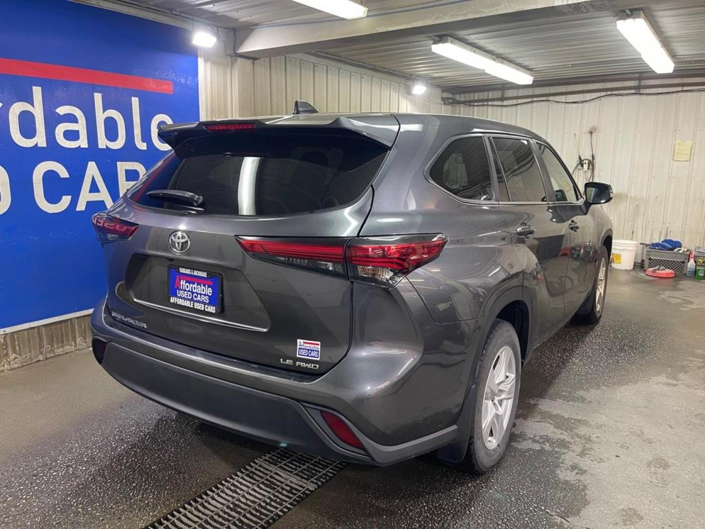 2023 GRAY TOYOTA HIGHLANDER L (5TDKDRBH3PS) with an 2.4L engine, Automatic transmission, located at 2525 S. Cushman, Fairbanks, AK, 99701, (907) 452-5707, 64.824036, -147.712311 - Photo#2