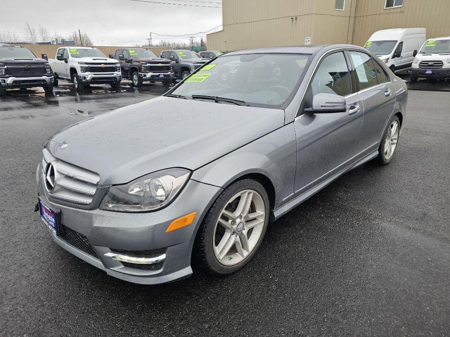 2012 SILVER MERCEDES-BENZ C-CLASS C300 4MATIC (WDDGF8BB5CR) with an 3.0L engine, Automatic transmission, located at 2525 S. Cushman, Fairbanks, AK, 99701, (907) 452-5707, 64.824036, -147.712311 - Photo#1