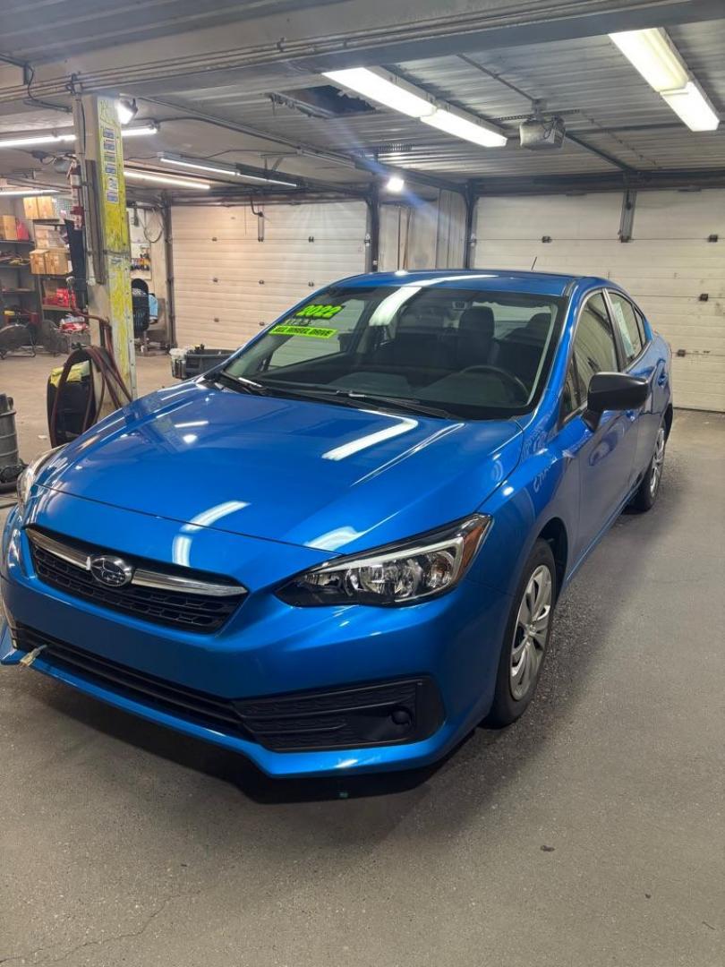 2022 BLUE SUBARU IMPREZA (4S3GKAB6XN3) with an 2.0L engine, Automatic transmission, located at 2525 S. Cushman, Fairbanks, AK, 99701, (907) 452-5707, 64.824036, -147.712311 - Photo#1