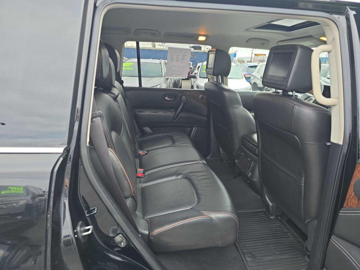 2018 BLACK NISSAN ARMADA PLATINUM (JN8AY2NC6JX) with an 5.6L engine, Automatic transmission, located at 2525 S. Cushman, Fairbanks, AK, 99701, (907) 452-5707, 64.824036, -147.712311 - Photo#3