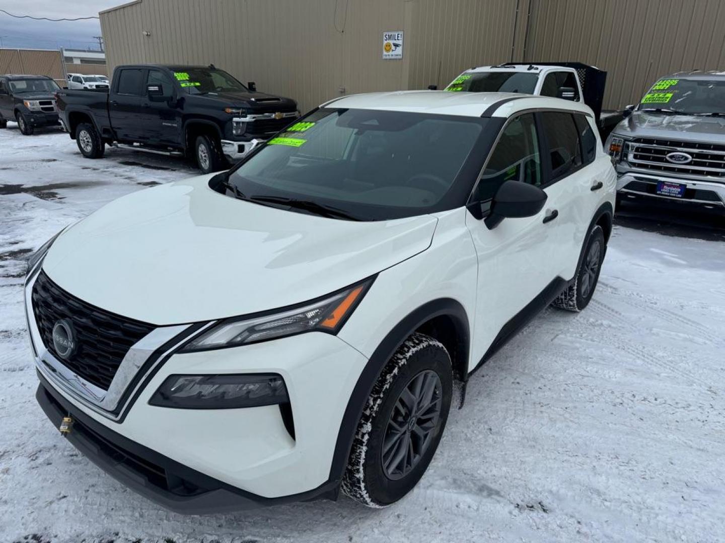 2023 WHITE NISSAN ROGUE S (5N1BT3AB2PC) with an 1.5L engine, Continuously Variable transmission, located at 2525 S. Cushman, Fairbanks, AK, 99701, (907) 452-5707, 64.824036, -147.712311 - Photo#1