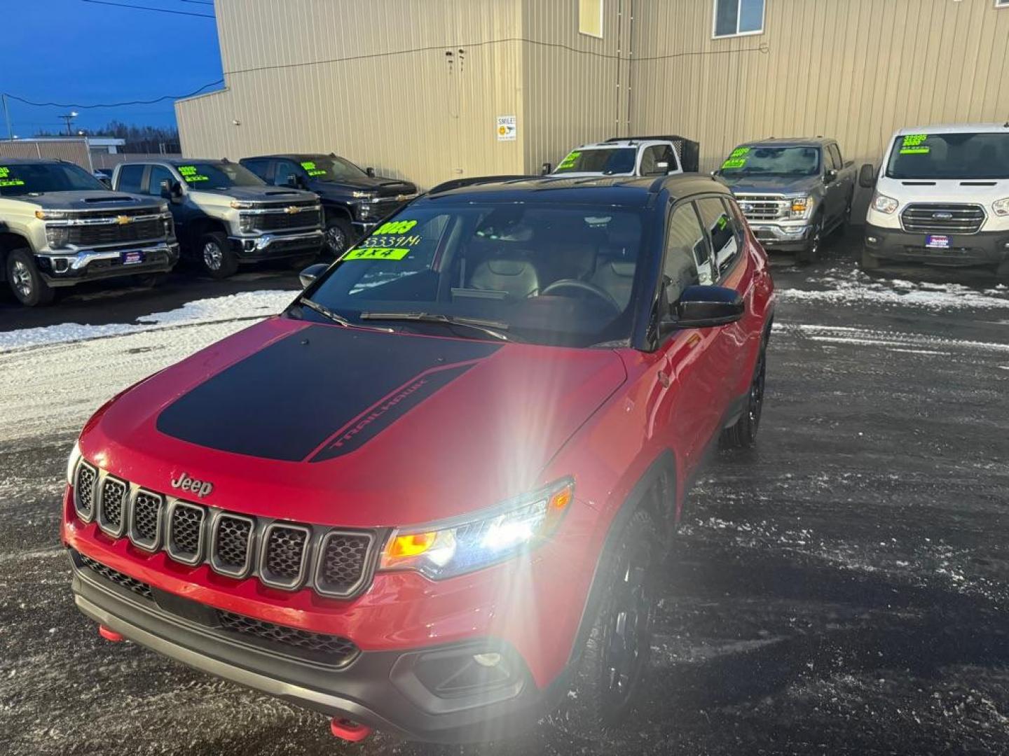 2023 RED JEEP COMPASS TRAILHAWK (3C4NJDDN9PT) with an 2.0L engine, Automatic transmission, located at 2525 S. Cushman, Fairbanks, AK, 99701, (907) 452-5707, 64.824036, -147.712311 - Photo#1