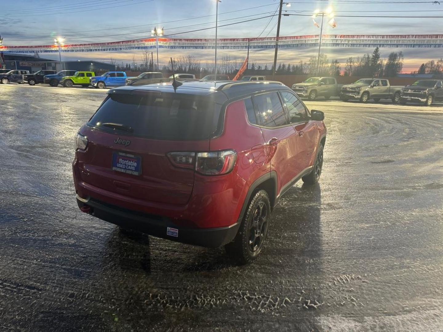 2023 RED JEEP COMPASS TRAILHAWK (3C4NJDDN9PT) with an 2.0L engine, Automatic transmission, located at 2525 S. Cushman, Fairbanks, AK, 99701, (907) 452-5707, 64.824036, -147.712311 - Photo#2