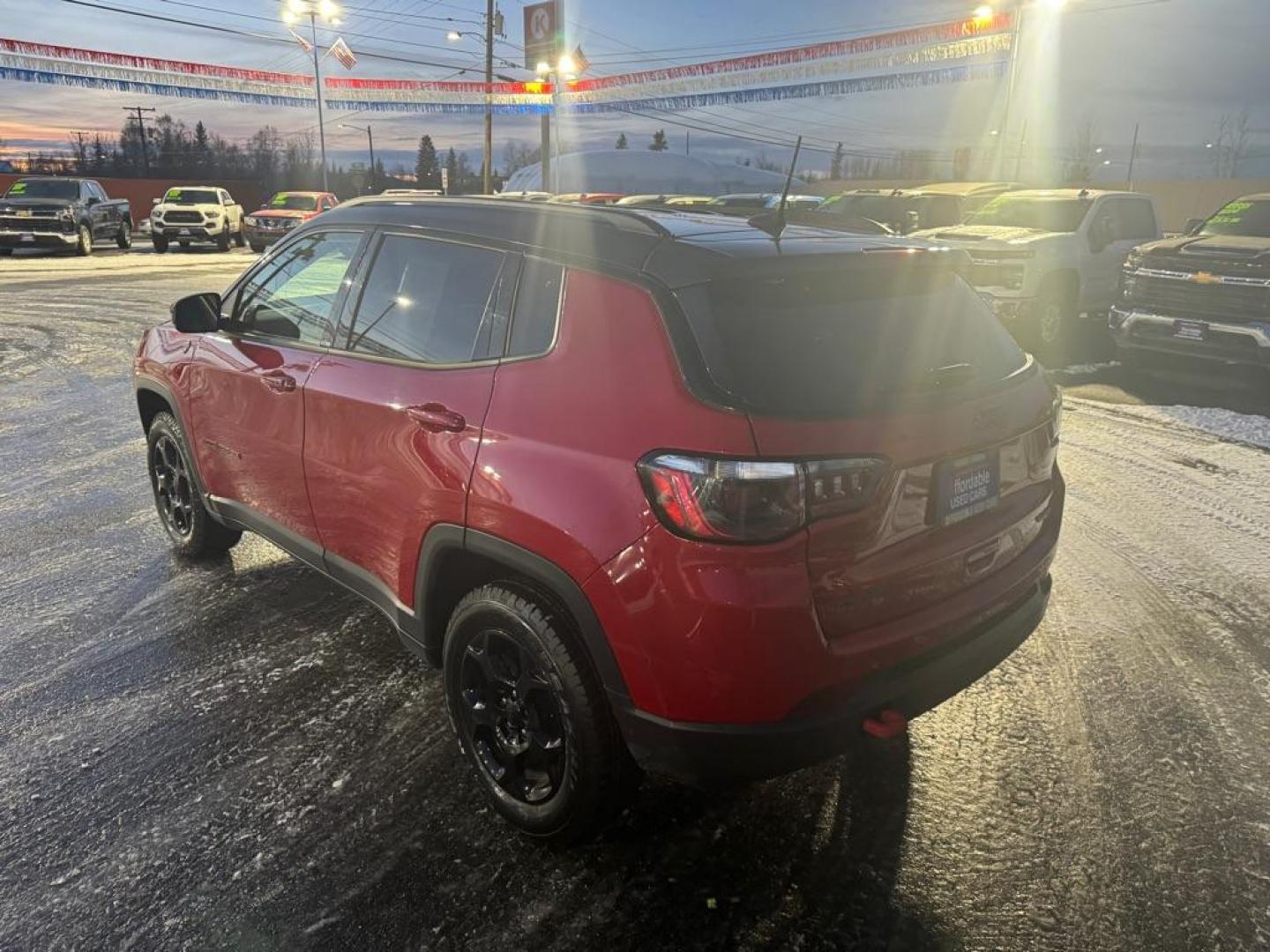 2023 RED JEEP COMPASS TRAILHAWK (3C4NJDDN9PT) with an 2.0L engine, Automatic transmission, located at 2525 S. Cushman, Fairbanks, AK, 99701, (907) 452-5707, 64.824036, -147.712311 - Photo#3